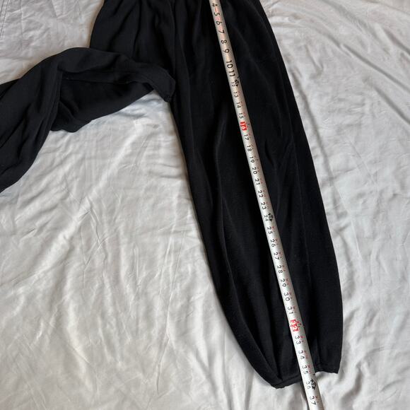 Anrabess Black, Sleeveless, Mockneck Ribbed Sweater, Jogger, Set- L - Picture 8 of 10